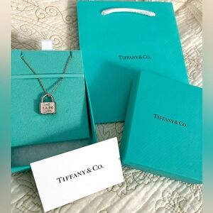 Tiffany & Co padlock necklace 925 sterling